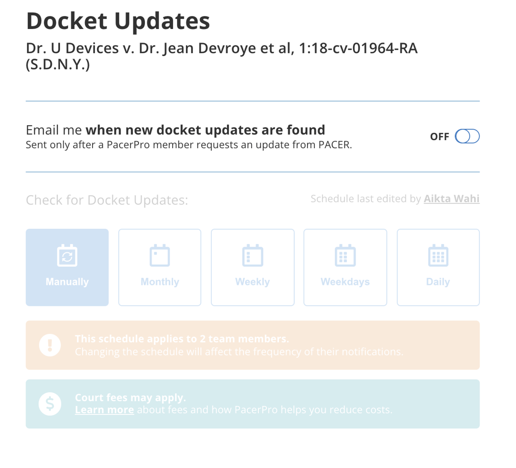 My Docket Update is still running after I turned it off